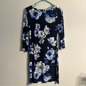 Tommy Hilfiger Floral Blue and White Dress